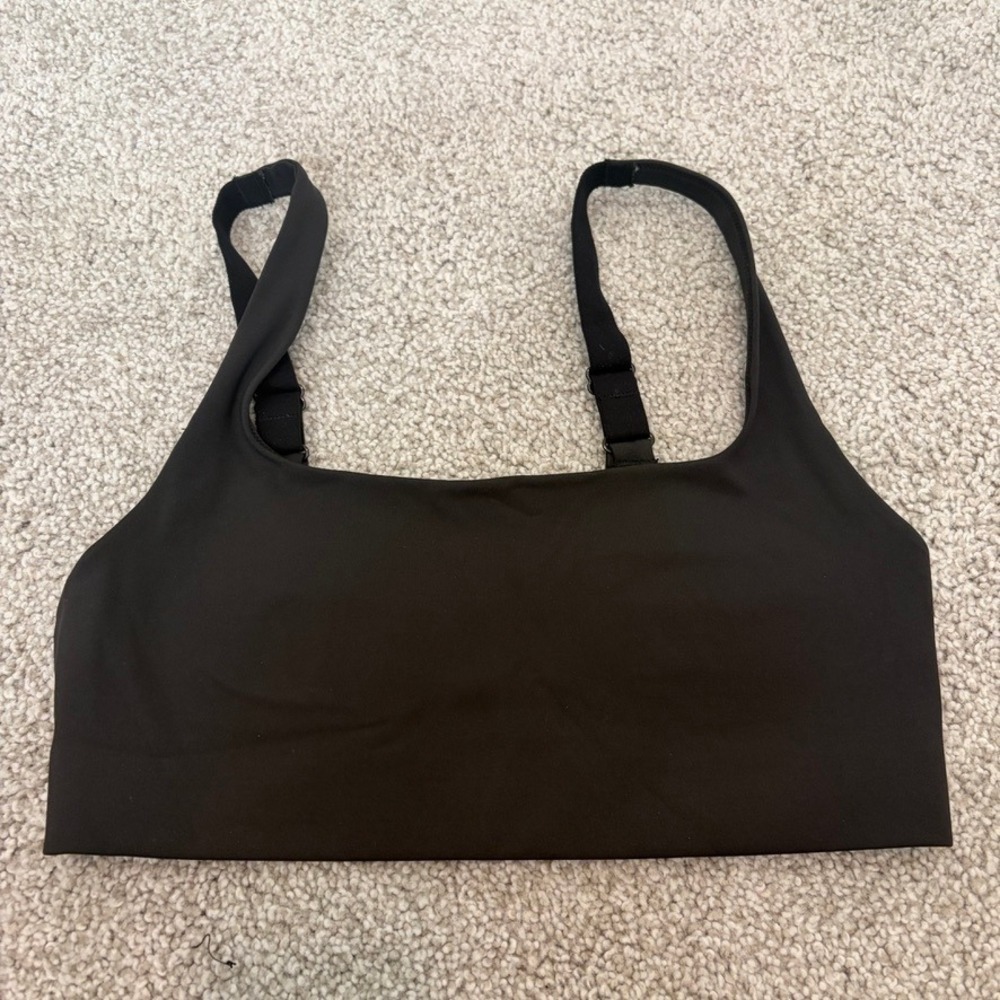 Varley Sports Bra Womens S Black Lighweight Thin Adjustable Yoga Gym Sporty